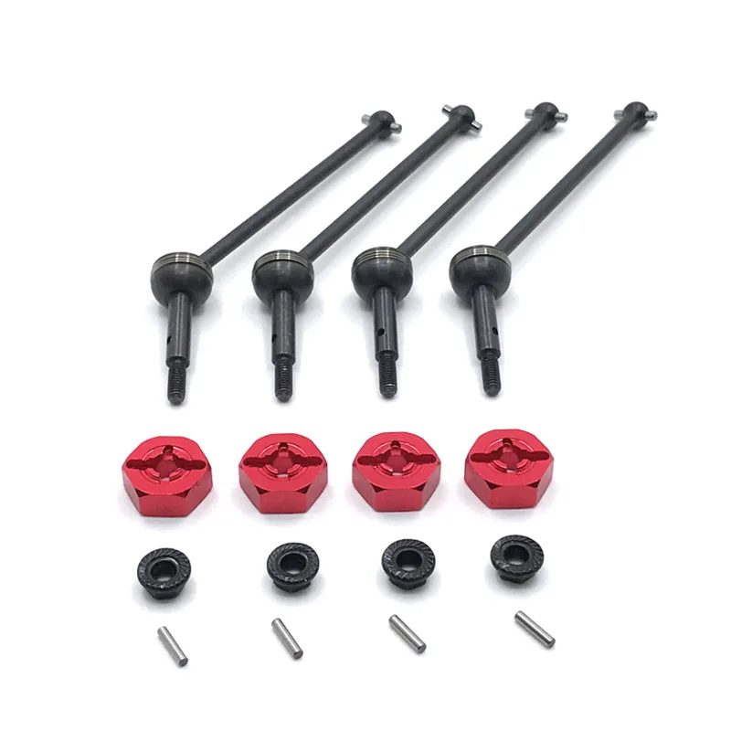 

Wltoy 144001 124016-17-18 124019 Metal Drive Shaft CVD and Binders RC Car Upgrade Parts