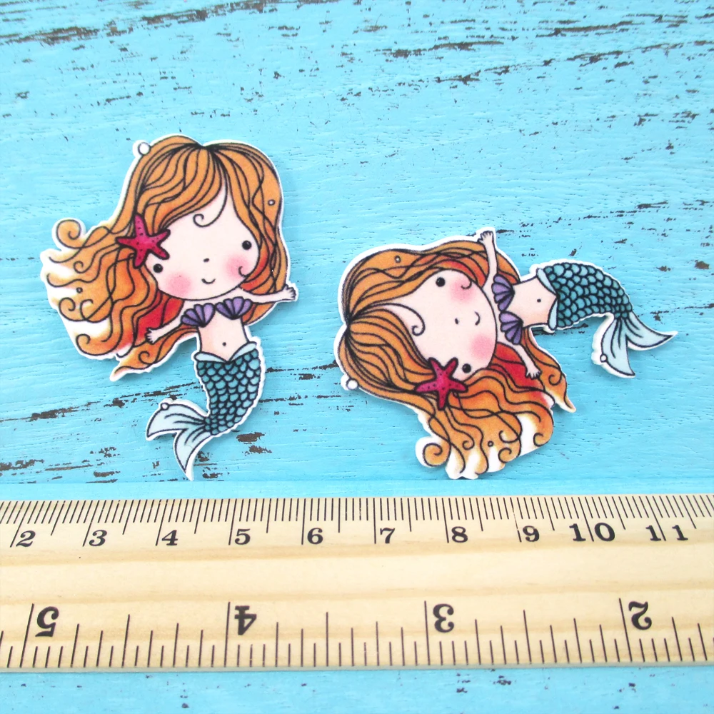 5 шт./лот Акриловые Плоские Пластиковые пакеты с рисунком торта ананаса плохой