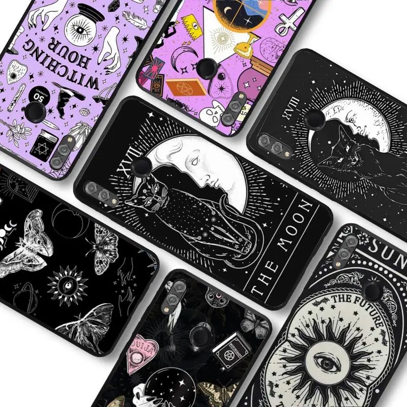 

Witches moon Tarot Mystery totem Phone Case for Huawei Honor 10 i 8X C 5A 20 9 10 30 lite pro Voew 10 20 V30