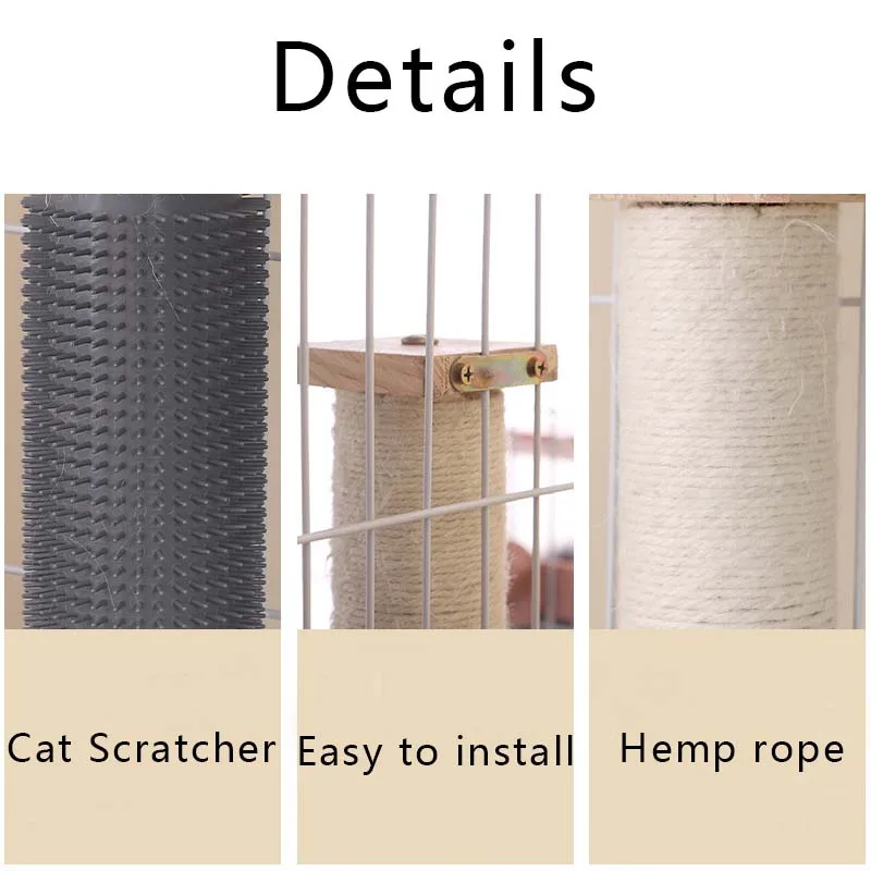 Когтеточка деревянная настенная для кошек прочная котят и игр защита игрушек