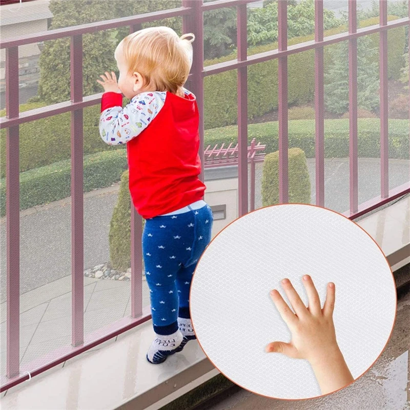 

DDurable Child Safety Protective Net Multipurpose Bannister Guard Deck Fence Fine Mesh for Balcony Stairs Kids Stairs Safety Net