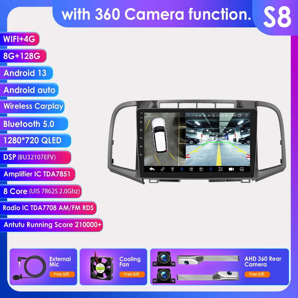 

4G Carplay Android Auto Автомагнитола для Toyota Venza 2008-2016 Мультимедийный плеер GPS navi Стерео Аудио 2din Автомобильная интеллектуальная система