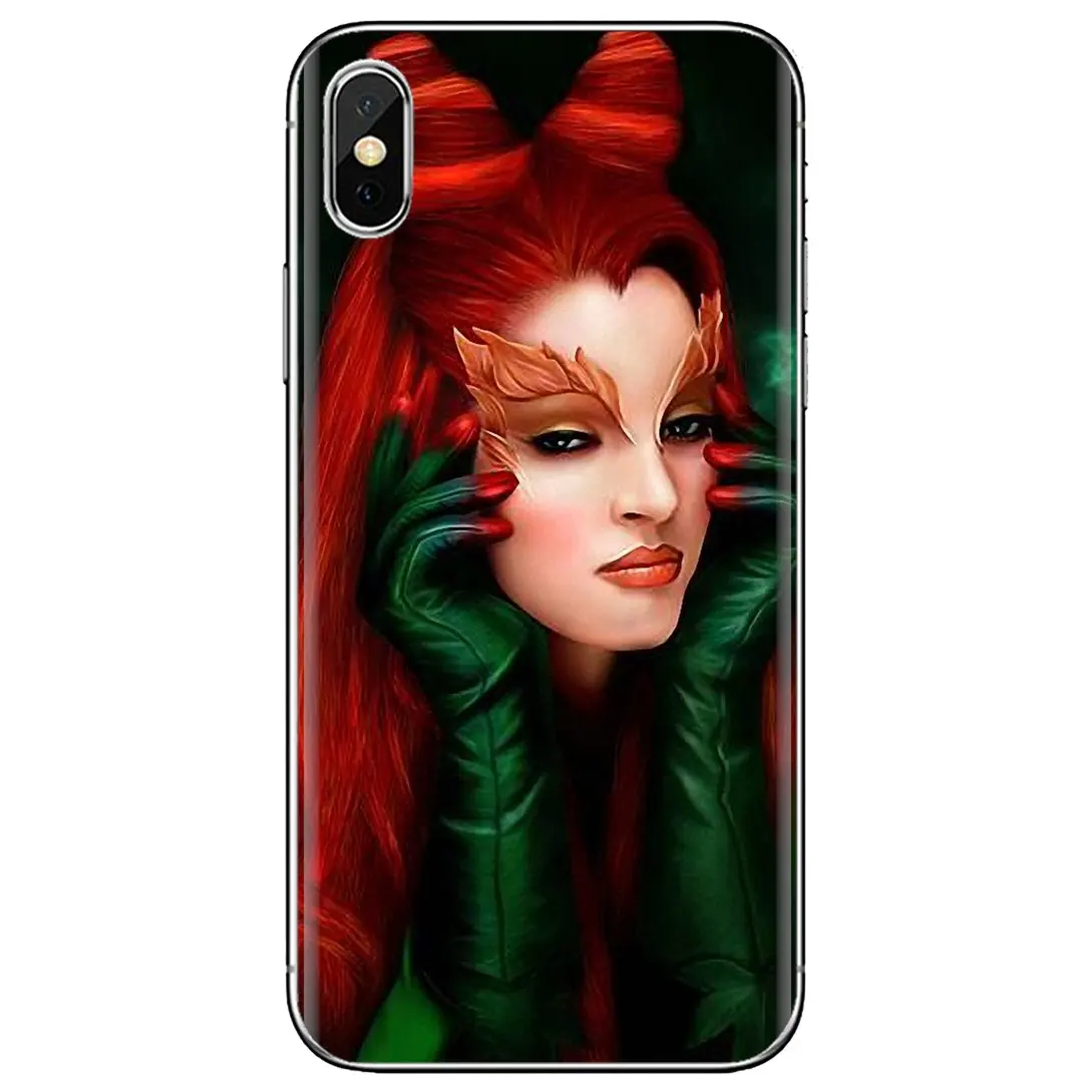 Ядовитый плющ Бэтмен супергерой для iPhone 10 11 12 13 Mini Pro 4S SE 5C 6 6S 7 8 X XR XS Plus Max 2020 мягкий