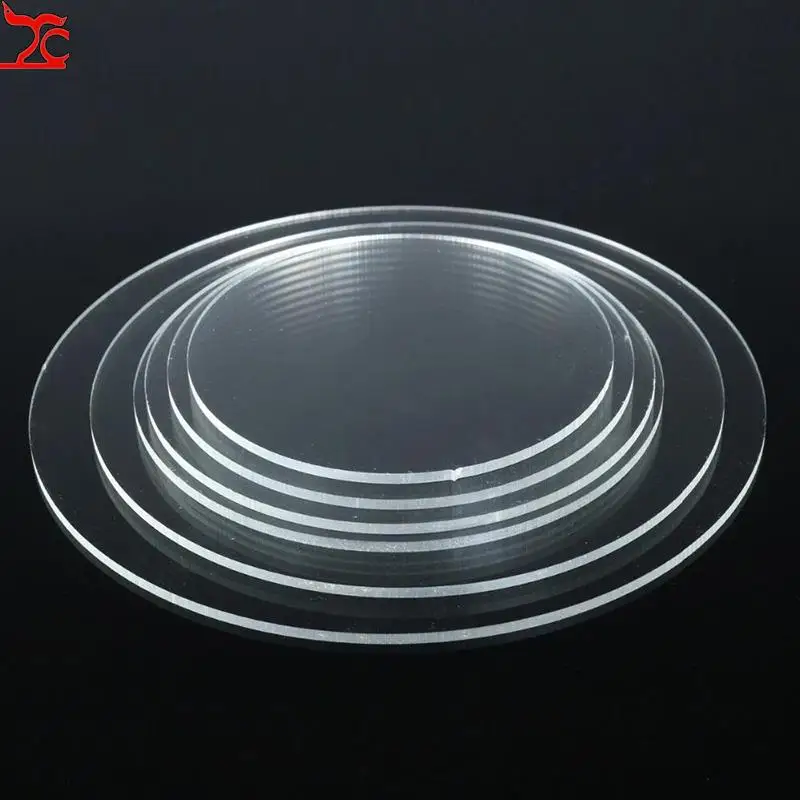 

Round Acrylic ring necklace display board Clear Discs for bangle jewelery showcase