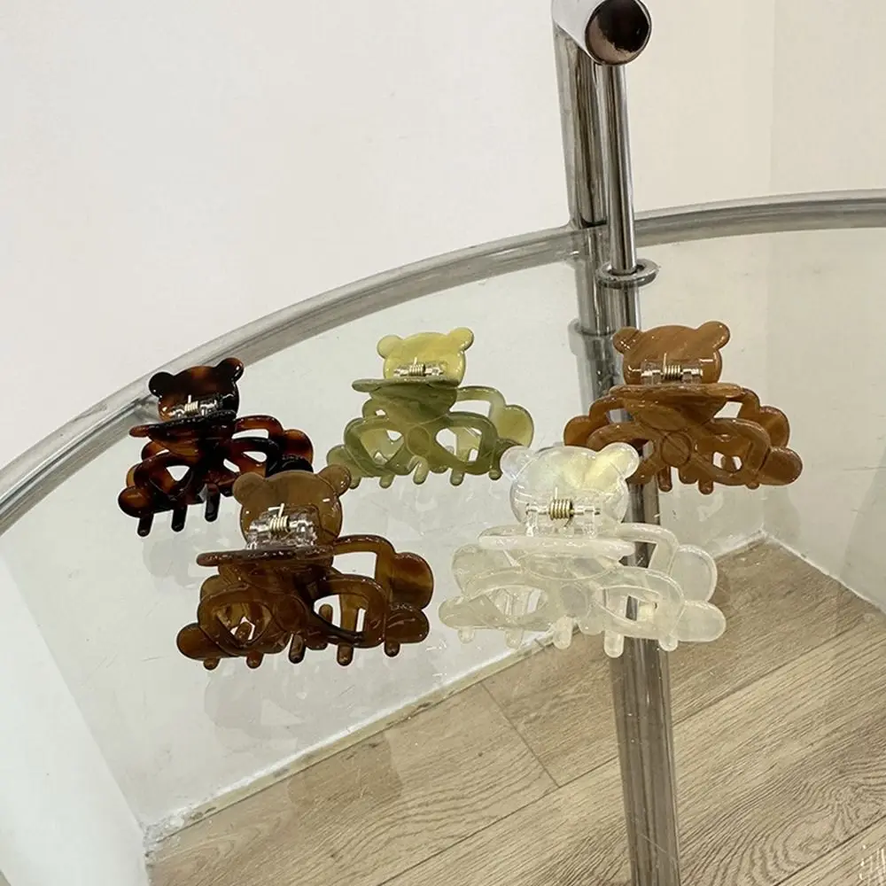 

Зажим для волос в виде акулы Женский, аксессуары для волос геометрической формы, головной убор в Корейском стиле, зажим для волос с медведем и уксусной кислотой