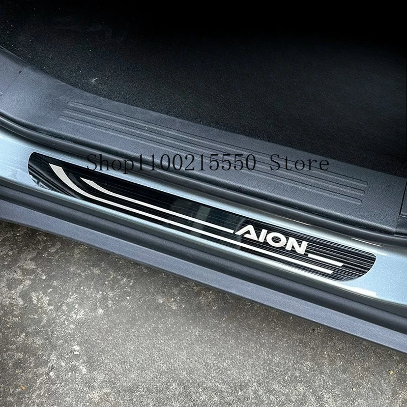 Фото Защитная накладка на пороги автомобиля из нержавеющей стали для AION V-UT/Y Plus/Y Elite, аксессуары, наклейка-накладка №4