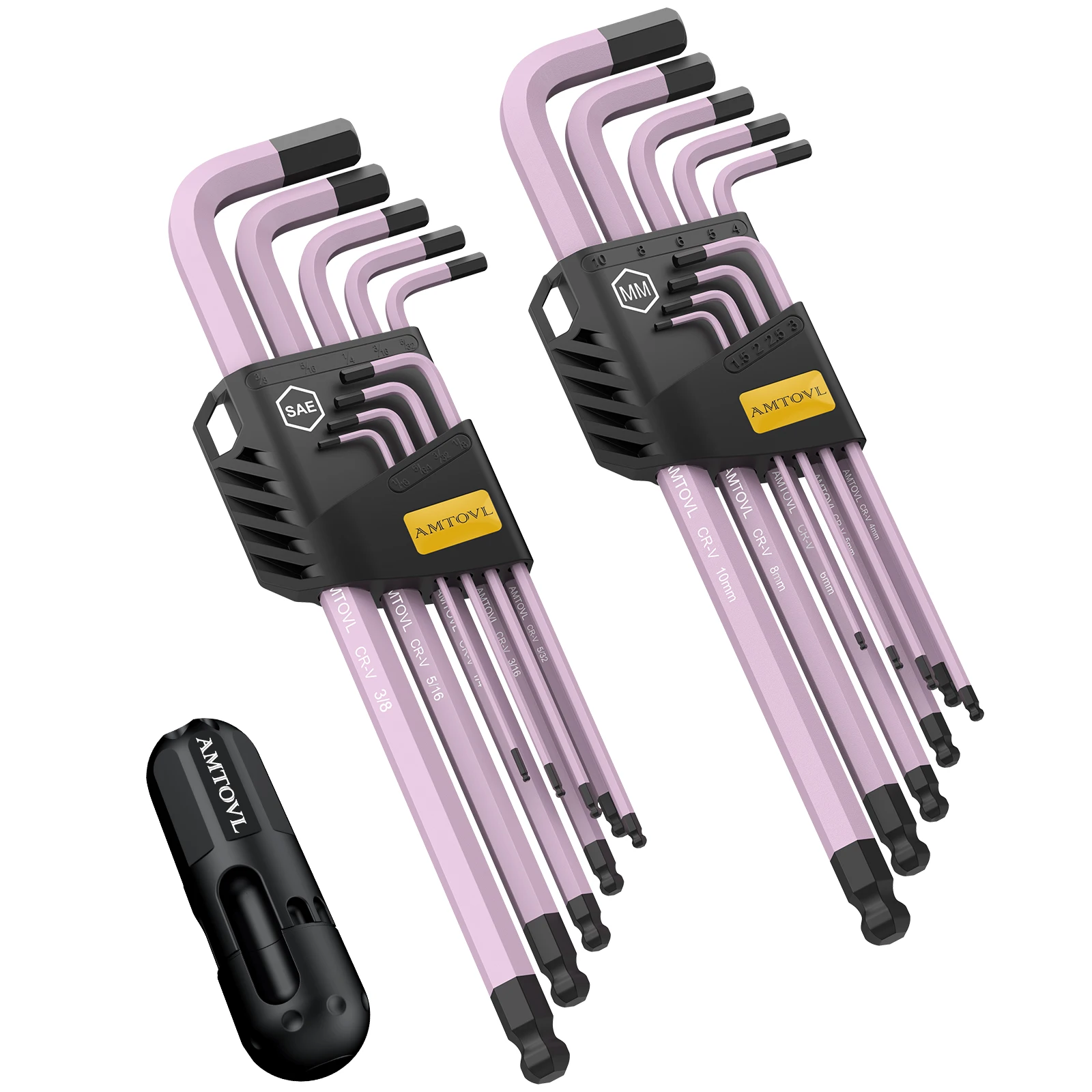 Красочный Набор Шестигранных Ключей Из 18 Предметов Sae И Метрических С Длинной