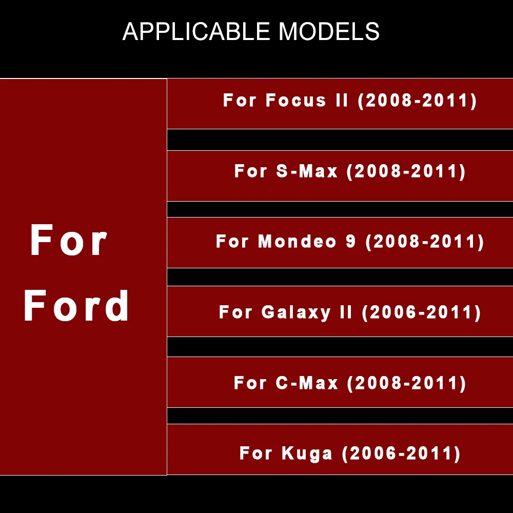 $88.00 Podofo 4G HIFI Android 10 2 Din Car Radio Multimedia Video Player For Ford Focus S-Max Mondeo 9 Galaxy C-Max Navigation GPS 2din