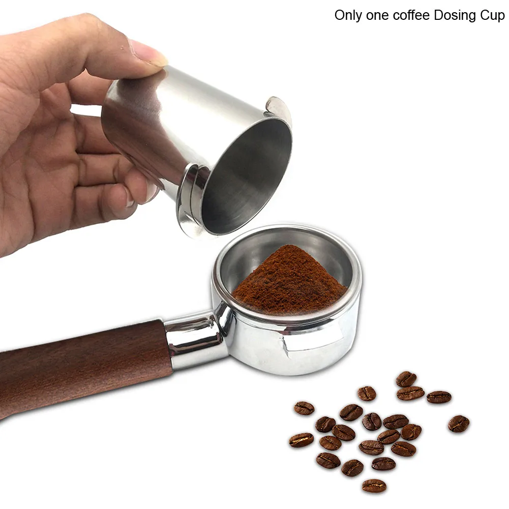50mm Edelstahl Einfache Nutzung Professional Home Zubehör Küche Werkzeuge DIY Durable Kaffee Dosierung Tasse Tragbare Pulver Feeder