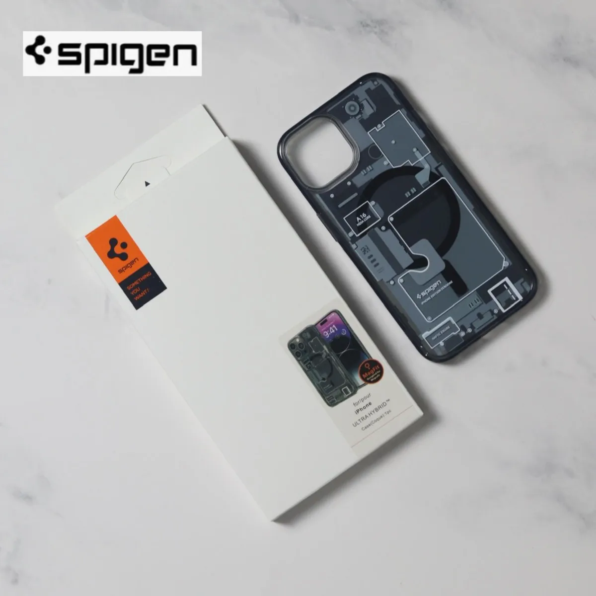 

Spigen Ultra Hybrid Magfit Zero One phone case for iPhone 15 Pro Max 15 Plus Technology Exterior Phone Case With Packaging Box