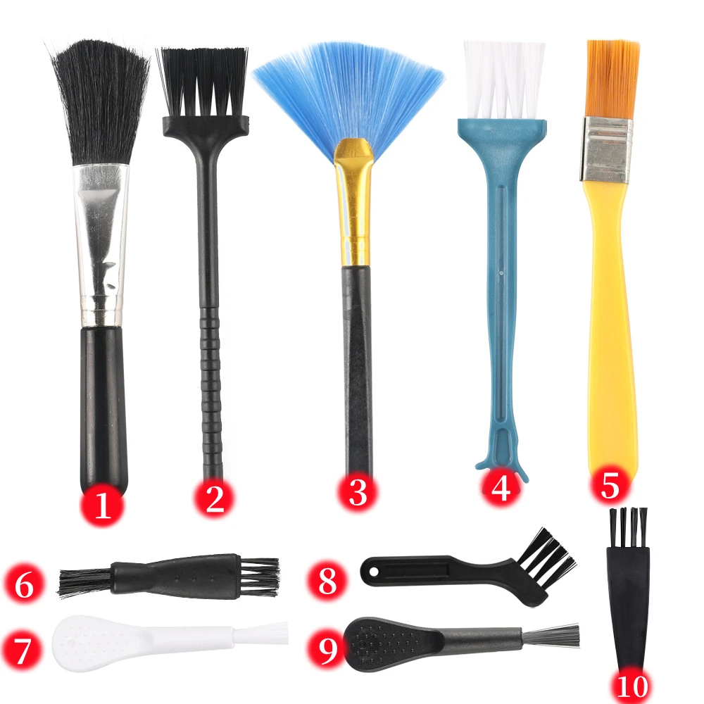 

10 шт., портативная Антистатическая щетка для чистки клавиатуры компьютера