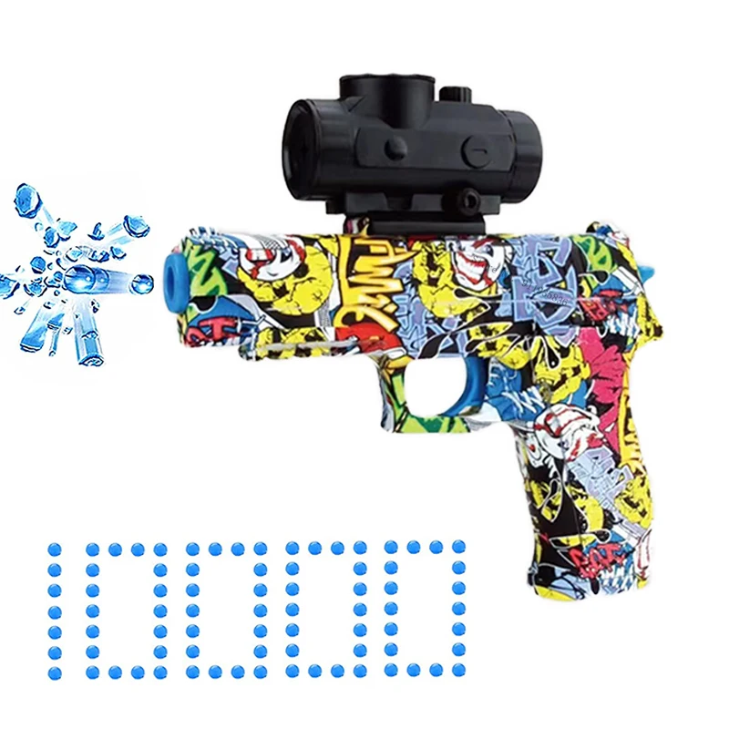 

NEW Gel Ball Blaster Pistol Graffiti Handgun Automatic Shooting Weapon Outdoor CS Games Airsoft Air Gun Toys for Boys Kids Gifts