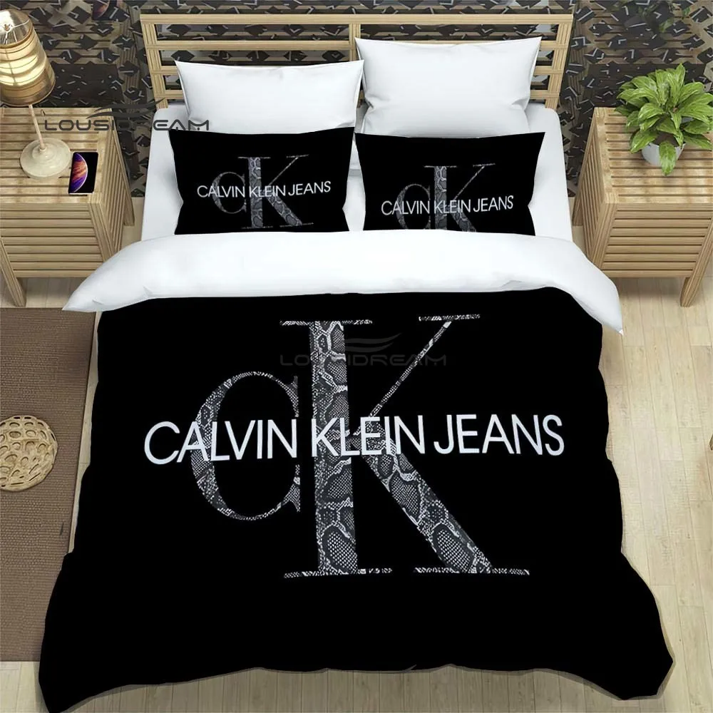 

Fashion Calvin Kleins Bedding Set 3D Printing Home Decoration Boy Girl King Size Bedding Set Quilt Cover Pillowcas