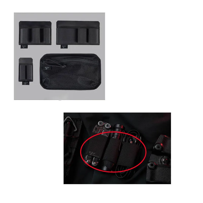 Tactical Back Pack Magazine Insert Pouch Separation Module Chest Rig Bag EDC Inner Separation Holder