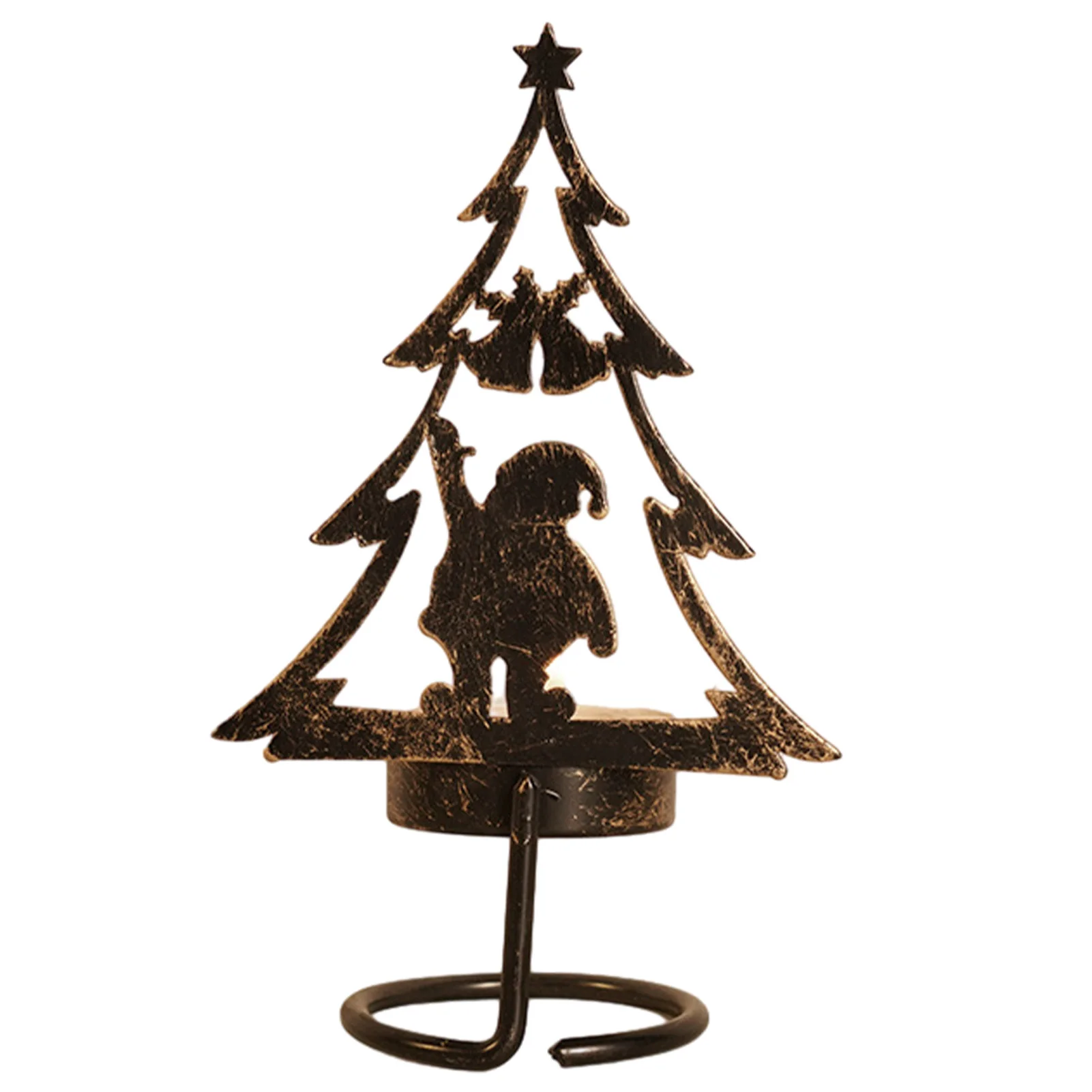 Metal Dinner Tea Light Holiday Reindeer Living Room Mantle Christmas Tree Fireplace Cute Table Centerpiece Gifts