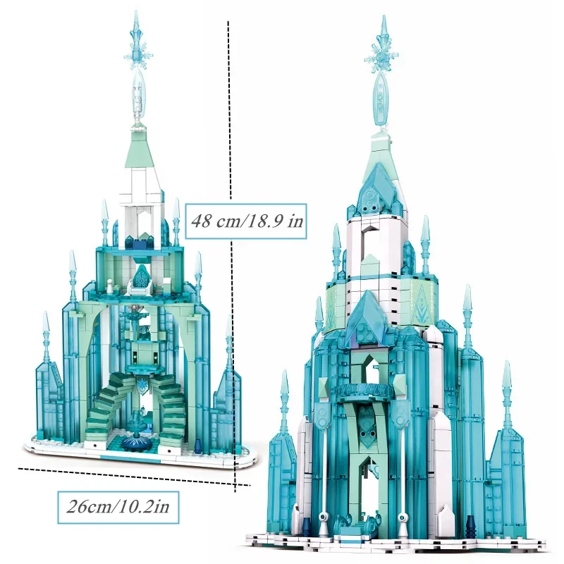 Конструктор Miniso Disney Холодное сердце Эльза Олаф Анна ледяной Снежный замок дом