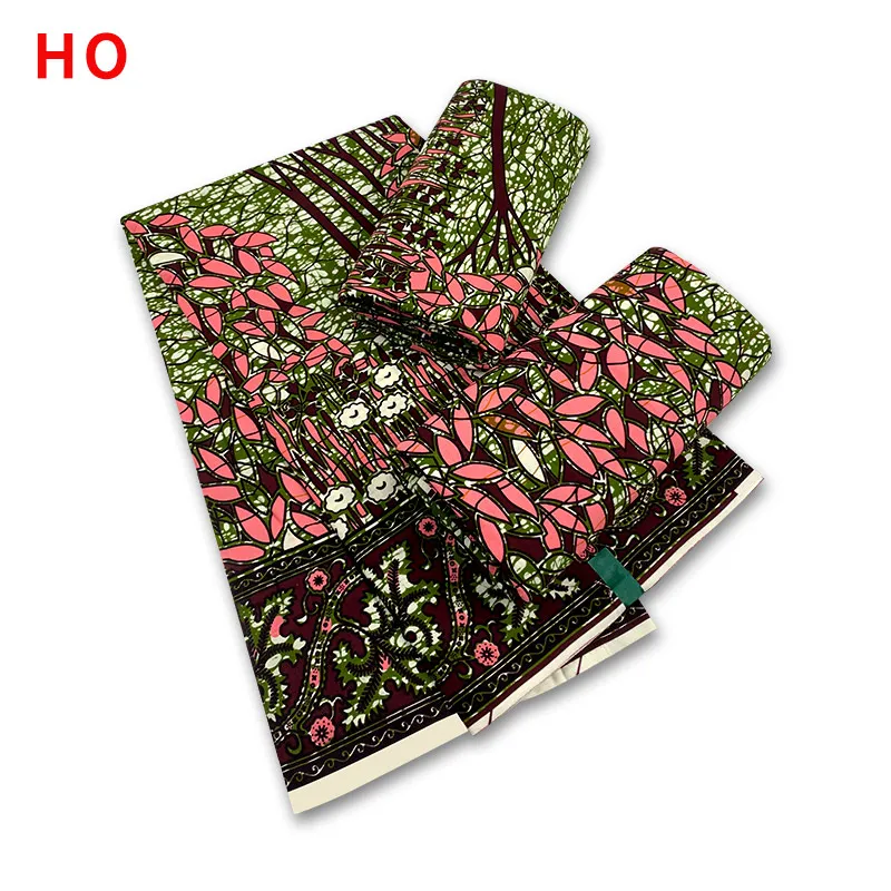 

6yards African Wax Print Fabric High Quality Cotton Wax Material For Women Garment