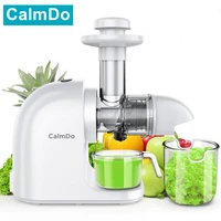 calmdo slow masticating auger juicer fruit and vegetable low speed juice extractor compact cold press juicer machine