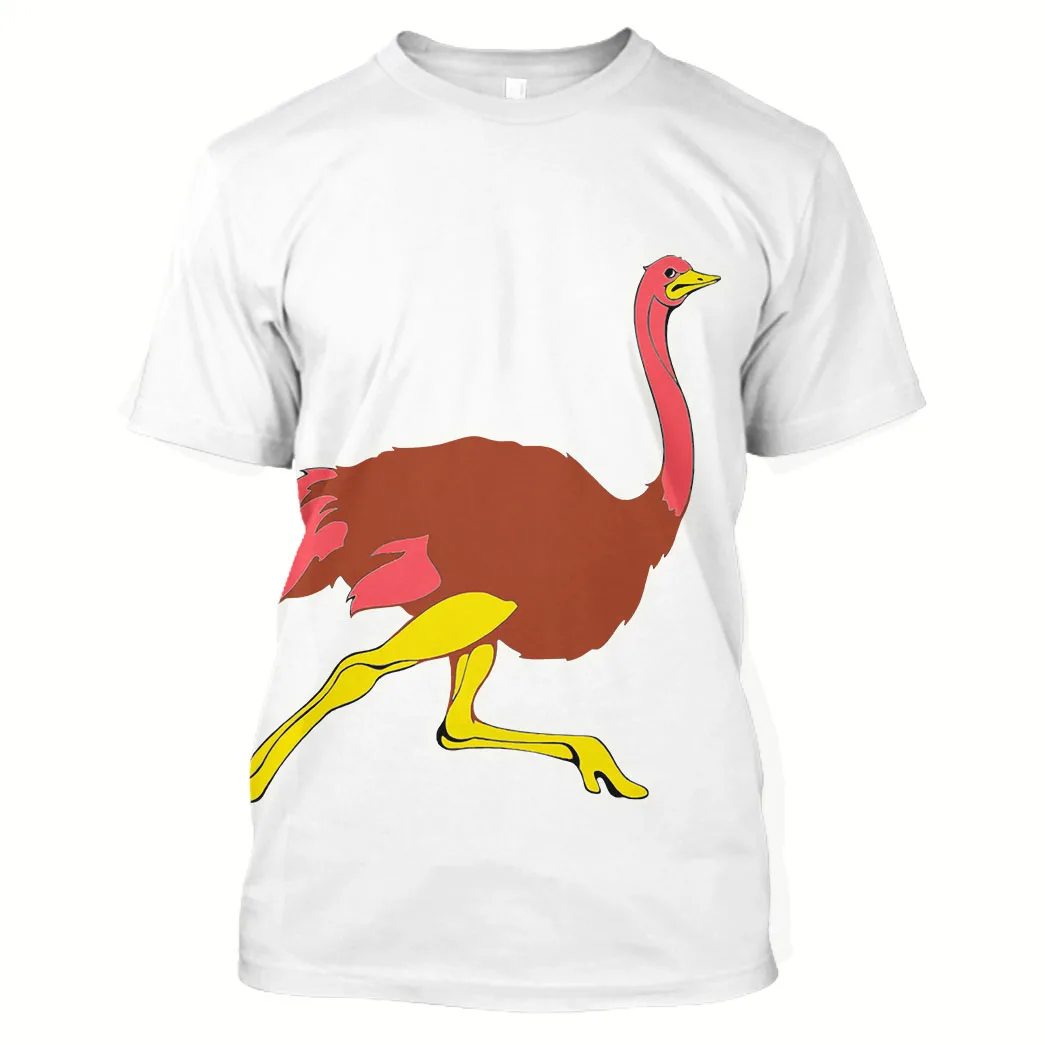 

Jumeast 3D Graphic Tees Oversized Running Printed Men T Shirt Workout Anime Ostrich Sweats Gym Fitness Sportswear Jogging Tops