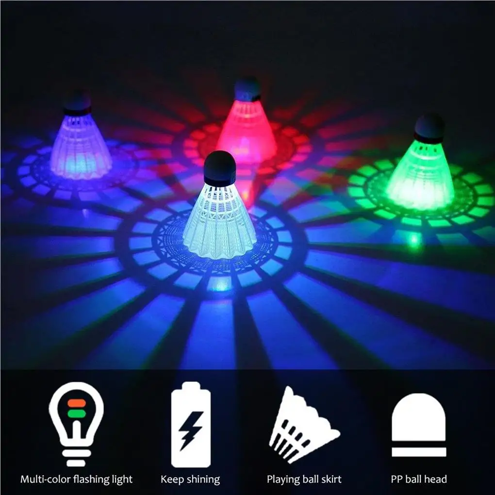 

6 Pcs LED Badminton Lighting Shuttlecocks Sponge Head Entertainment Ball