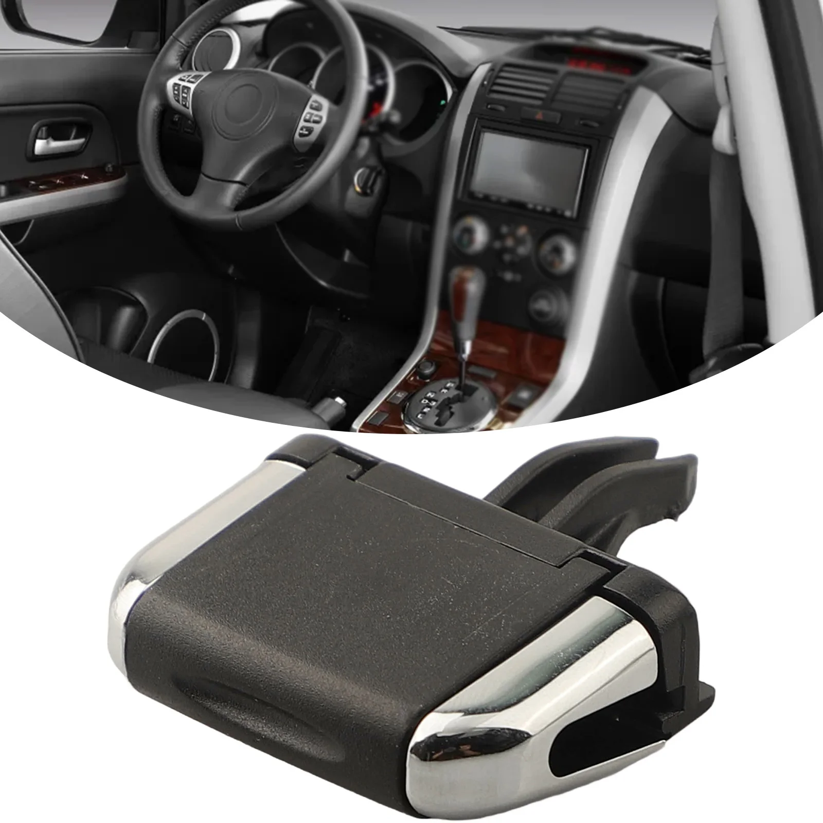 

1 шт. черный пластиковый автомобильный передний кондиционер, вентиляционные отверстия, зажим для Toyota LC120 2003-09, сменные автомобильные аксессуары