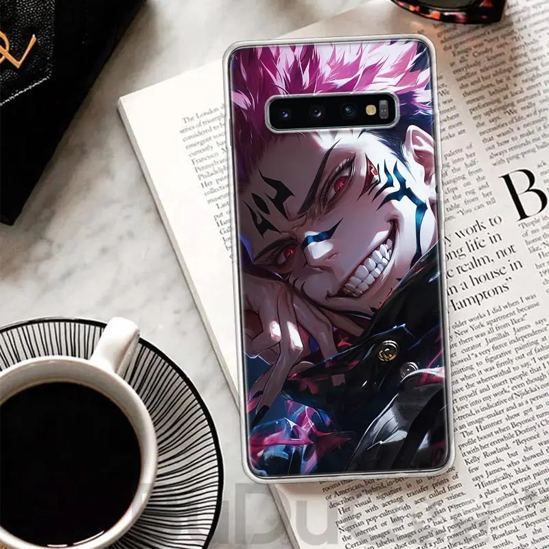 Фото Чехол Kaisen J-Jujutsu Ryomen Sukuna для Samsung Galaxy S8 S9 Plus S10 Lite Note 8 9 10 Pro 20 Ultra S7 Edge M11 M21 M32 M51 Pri №4