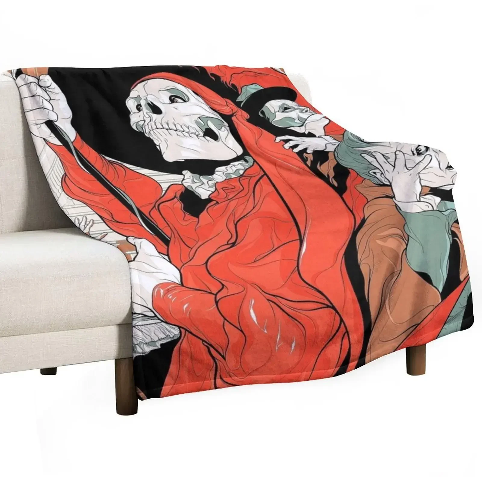 The Phantom Of Opera - Lon Cheney Nu Retro Poster Throw Blanket Camping Luxury Blankets