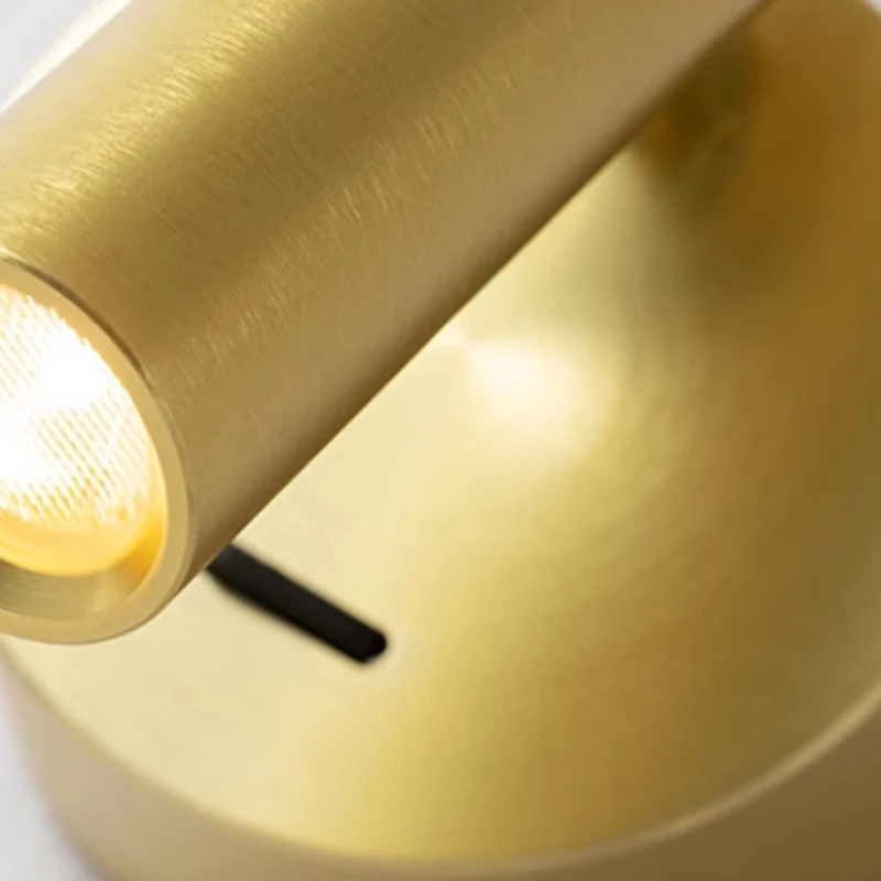 Современная простая белая черная золотая металлическая настенная лампа для