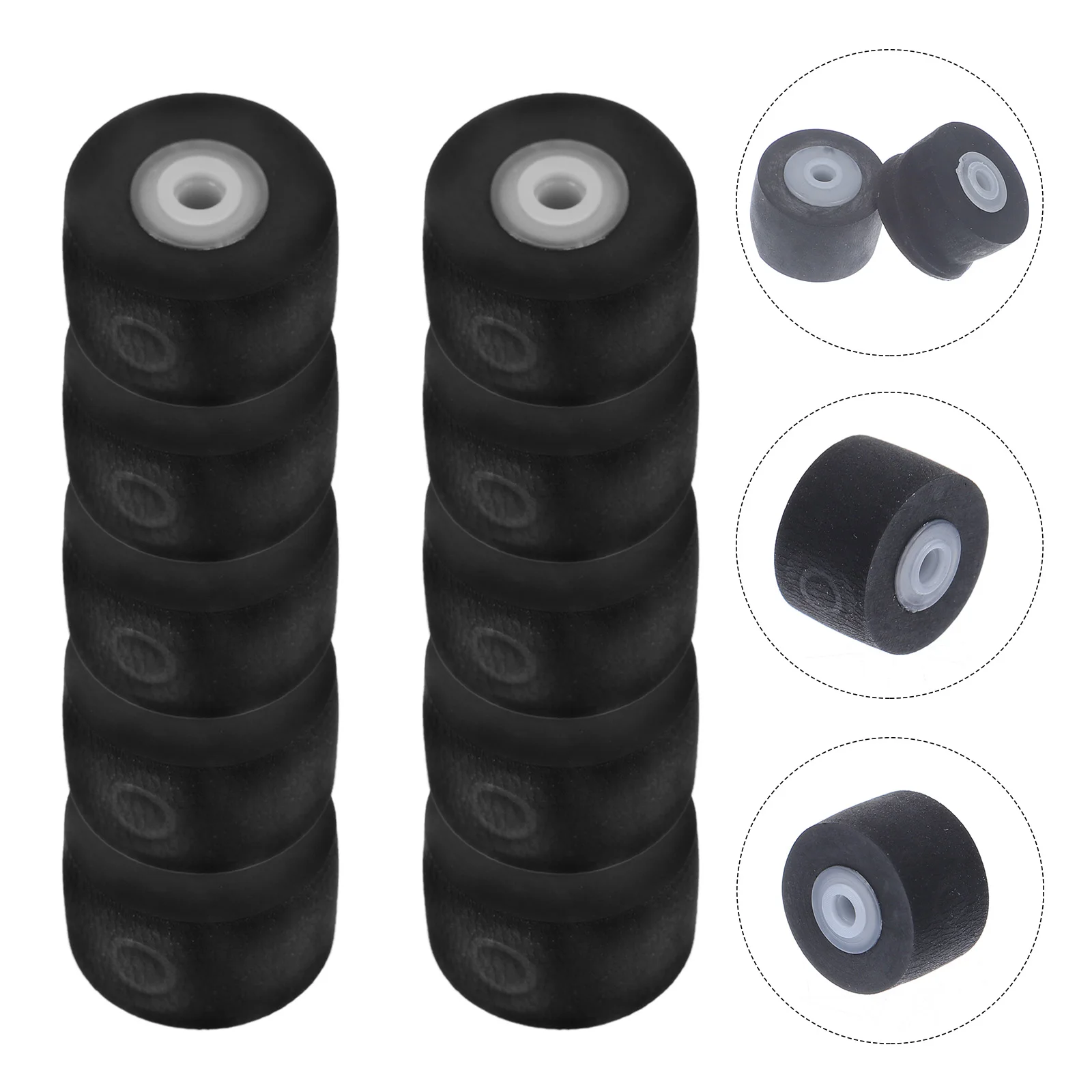

10pcs Convenient Practical Unique Pinch Roller For Radio Tape Recorder Pinch Roller Bearing Roller For Video for Video