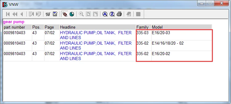 Подлинная деталь вилочного погрузчика Linde 0009810403 Шестеренчатый насос