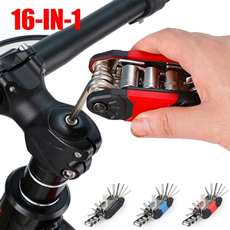 

16 в 1, набор инструментов для ремонта велосипедов