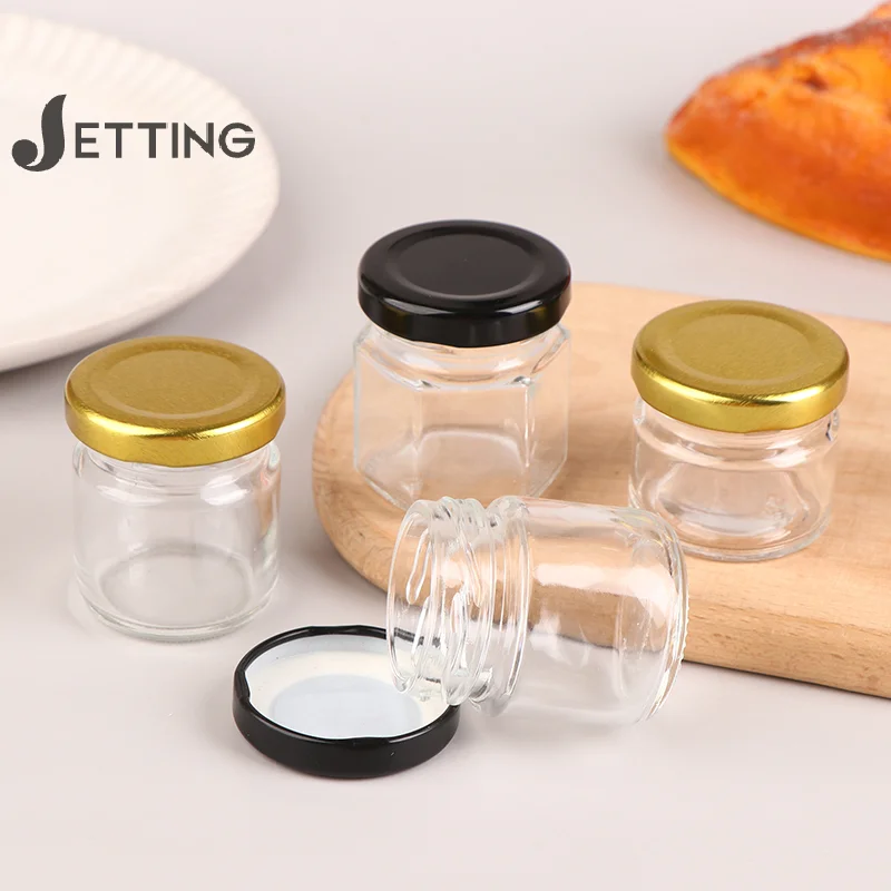 2 шт. стеклянный мини-горшок для меда с крышкой