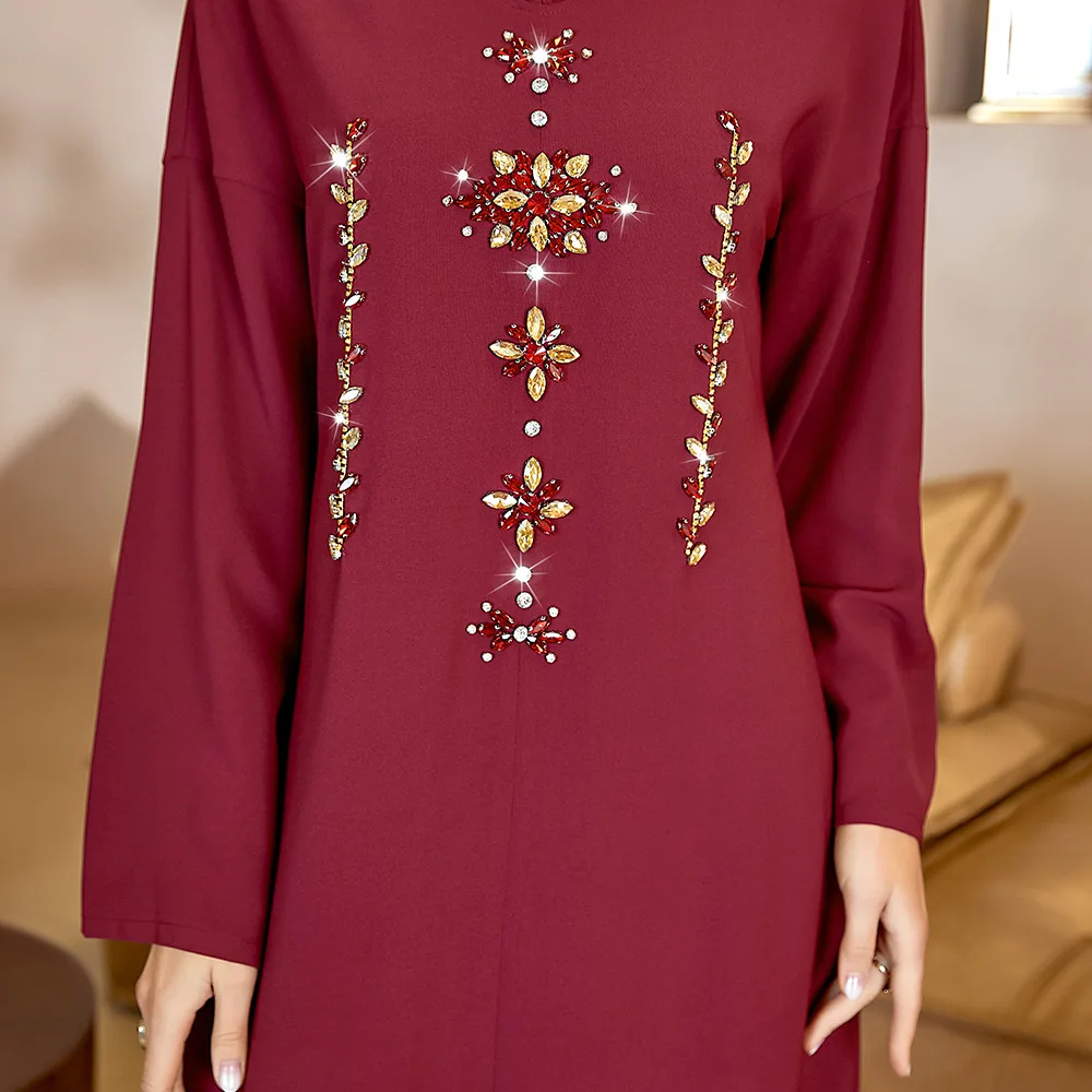Ramadan Eid Mubarak Abaya Dubai Kaftans for Women Turkey Islam Prayer Clothes Modest Outfit Arabic Muslim Dress Djellaba Femme