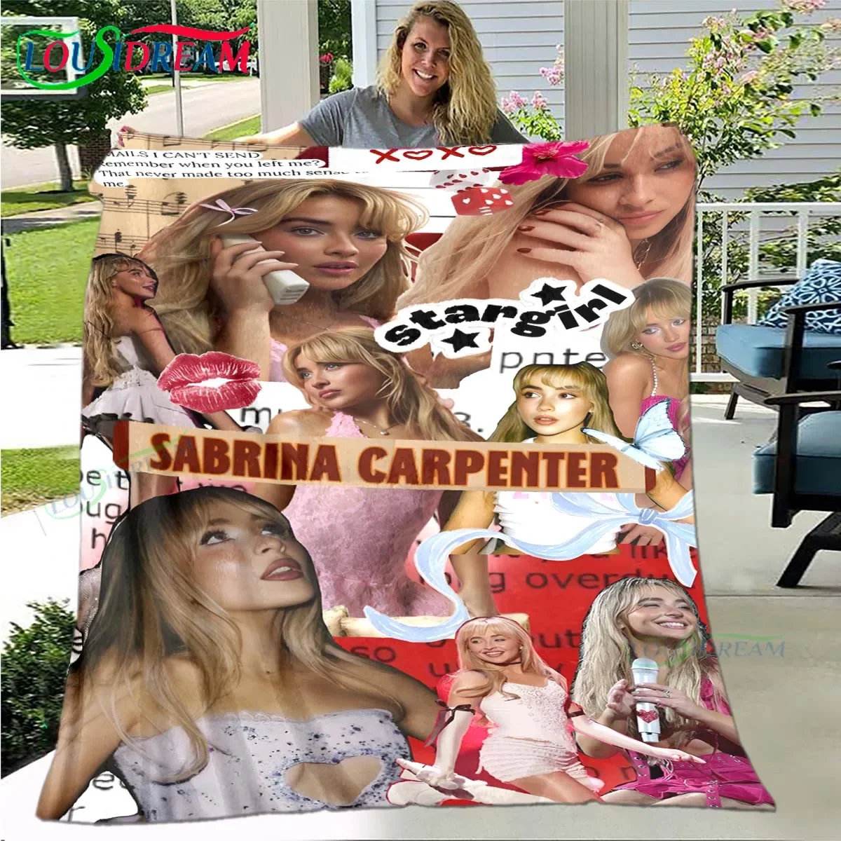 

LOUSIDREAM Плюшевое одеяло S-Sabrina Carpenter