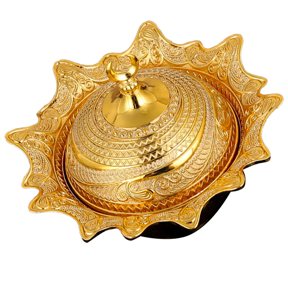 

Snack Plate Candy Containers Serving Tray Home Fruits Dried Storage Holder Hotel Aluminum Alloy Beverage