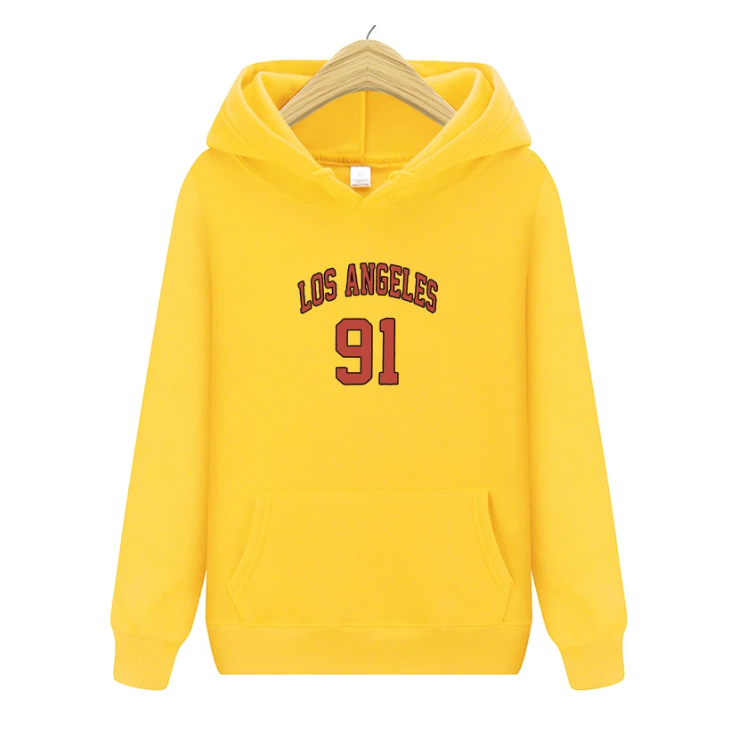 

Fashion Tracksuit For Women Men Hoodie Clothing Spring Autumn LOS ANGELES 91 Print Sweatshirt Hoodie Casual Clothing Trouser