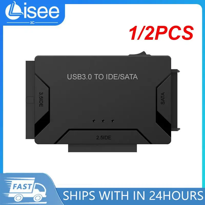 

1/2 шт. адаптер для жесткого диска 3,0 к SATA IDE, кабель-конвертер для жесткого диска 3,5 дюйма HDD/SSD DVD ROM -RW 3 в 1 IDE SATA адаптер