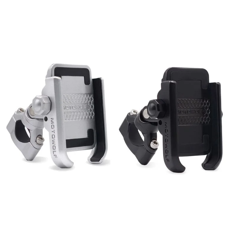 

Universal Aluminum Alloy Bike Motorcycle Handlebar Phone Holder Stand Mount For iPhone Xiaomi Samsung 4-6.4 inch Mobile Phone
