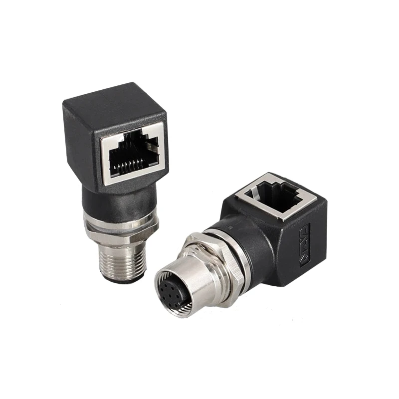 KRE 1 шт. M12 4P D Тип 8 штырьков A Тип X соединитель RJ45 сетевой кабель для M12 штекер и гнездо (art.: 3920c031aba08) - 3920c031aba08