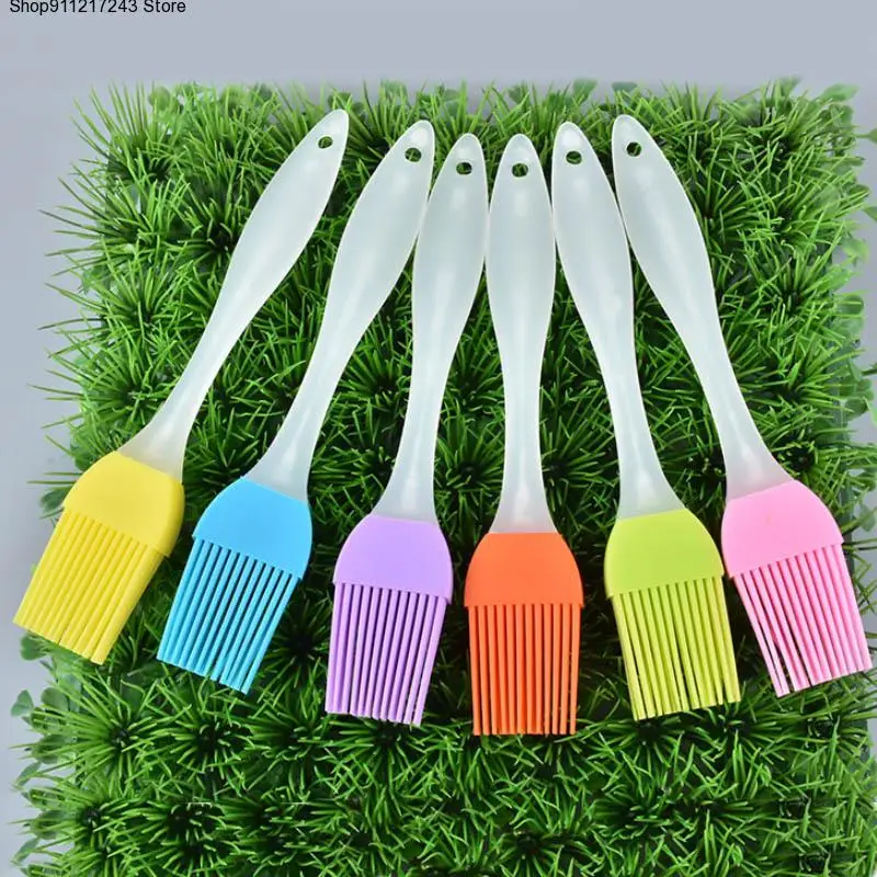 

1Pcs Portable Non-toxic Silicone Oil Brushes Heat-resistant Kitchen Gadgets Pastry Brush BBQ Cake Accessories