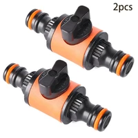 pipe in line faucet tap 2pc garden hose watering irrigation connector 12 38 14 inch quick coupler shut off valve fitting