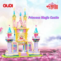 blocks castle friends city anime figures assembly building blocks princess castle magic house girl children birthday gift toys