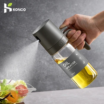 Oil Spray Bottle 250ml High Borosilicate Glass Cooking Oil Dispensers Olive Oil Sprayer Mister for Air Fryer Salad Baking 1