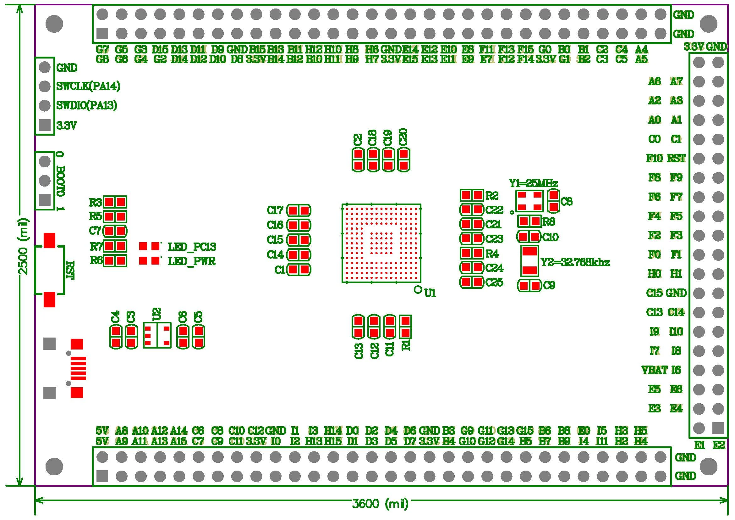 Материнская плата большой емкости GD32F407IGH6 системная IGT6 микрокомпьютерная