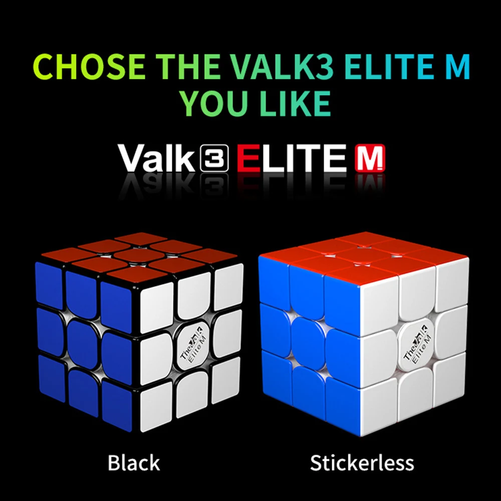 

[ECube] QiYi Valk3 Elite M 3x3 professional MoFangGe Magnetic Speed Cube Stickers sticker Magic Cube Puzzle kids for competition