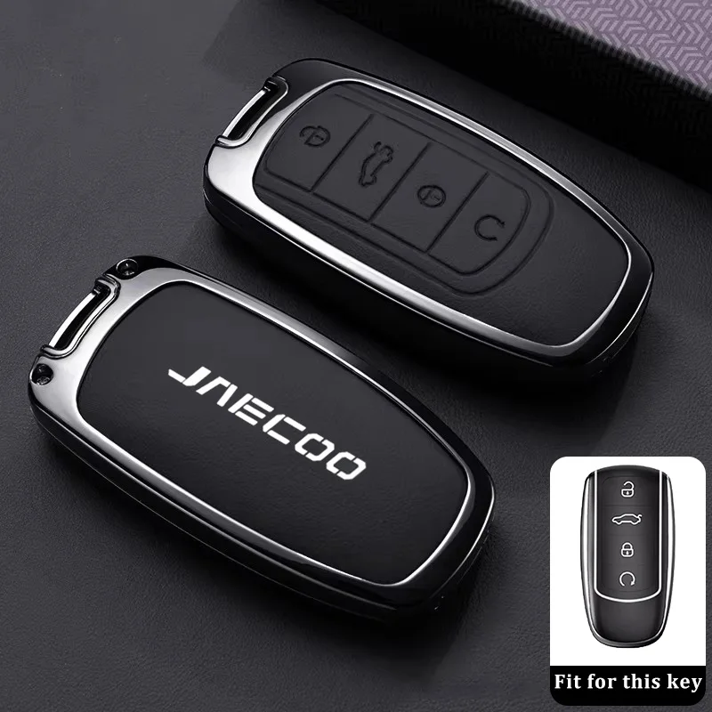 

Чехол-брелок для ключей автомобиля Chery Jaecoo J7, J5 (2025), J8 (2026) PHEV, с кольцом-держателем и корпусом для пульта ДУ