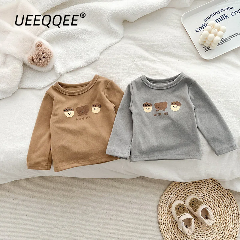 

Baby Boys Girls Cotton Print Cartoon Casual T Shirts Infant Kids Toddler Long Sleeve Tshirts Children Tops Tees Clothes For 0-3Y