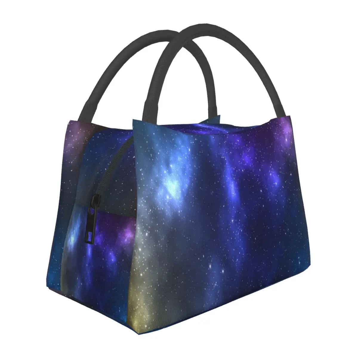 

Space Galaxy Lunch Bag For Men Abstract Print Lunch Box Vintage Office Cooler Bag Portable Oxford Thermal Tote Handbags