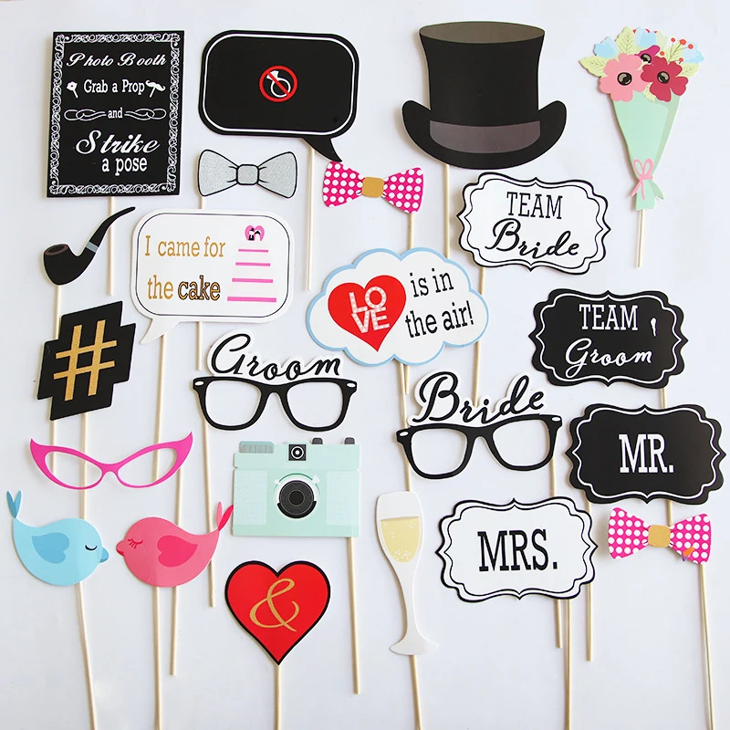 Свадебный Декор фото стенд реквизит DIY Искусственные очки команда невесты жениха