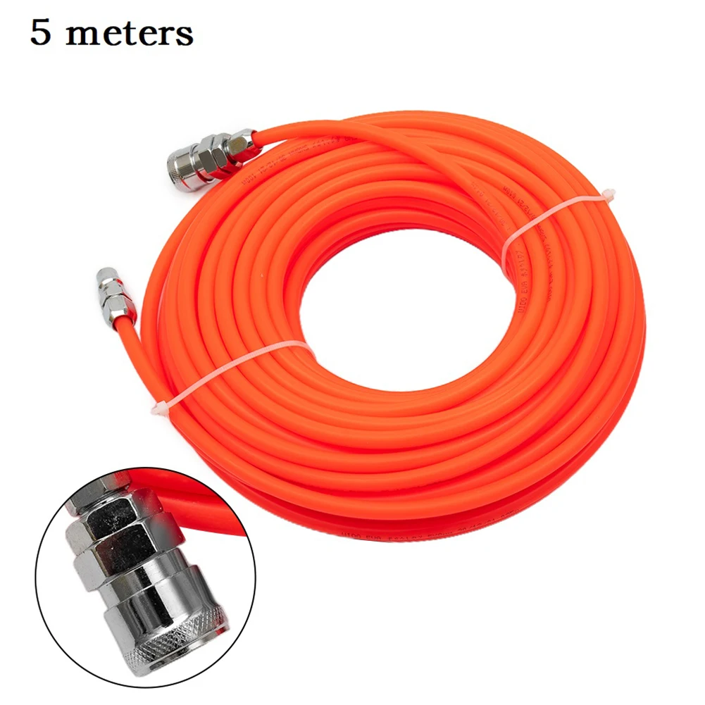 

1pc Air Pipe Hose Pneumatic Straight Pipe 5*8mm Tube With Quick Connector For Air Compressor Ventilation Power Tools Accessories